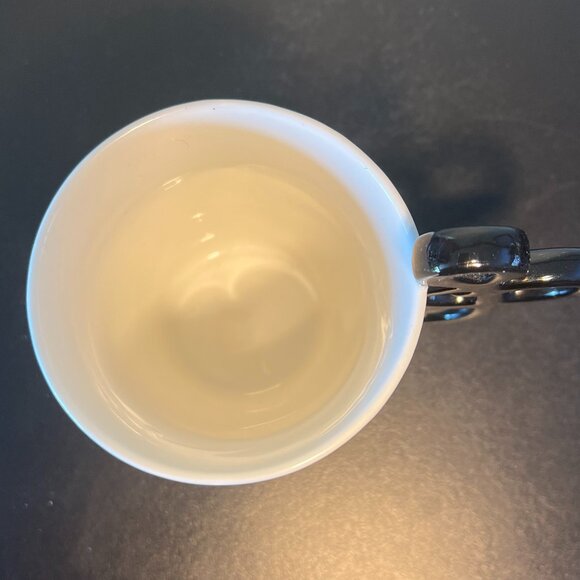 Musical Notes Ceramic Cup Mug w/ Treble Clef Handle ~ Music Lover ~ Musician - Picture 7 of 8